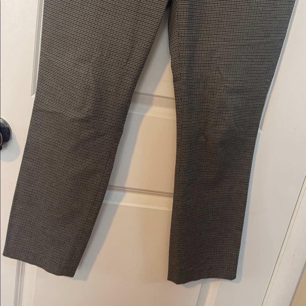 Ralph Lauren Size Petite 10 Pants Tapered Leg Houndstooth‎ Black Tan Pocket - Picture 3 of 7